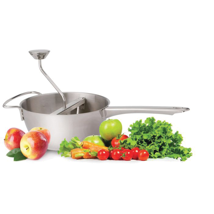 HIC 4603 Kitchen Food Mill, 2 qt, Stainless Steel