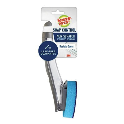 451A-4 Dishwand, 11-1/4 in L, 4 in W, Blue/Clear