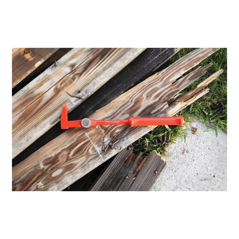 Nail Puller Claw Bar, Crescent, Ground Tip, Alloy Steel, 2-3/4 in W x 12 in L - 3
