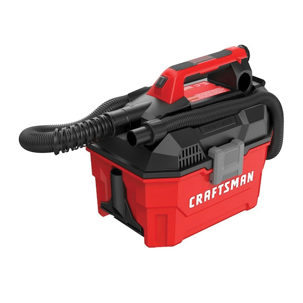 Cordless Wet and Dry Vacuum, Craftsman, 2 gal, HEPA, 20 V - 2