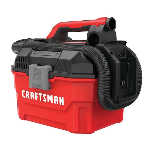 Cordless Wet and Dry Vacuum, Craftsman, 2 gal, HEPA, 20 V - 3
