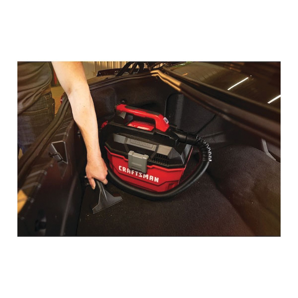 Cordless Wet and Dry Vacuum, Craftsman, 2 gal, HEPA, 20 V - 5