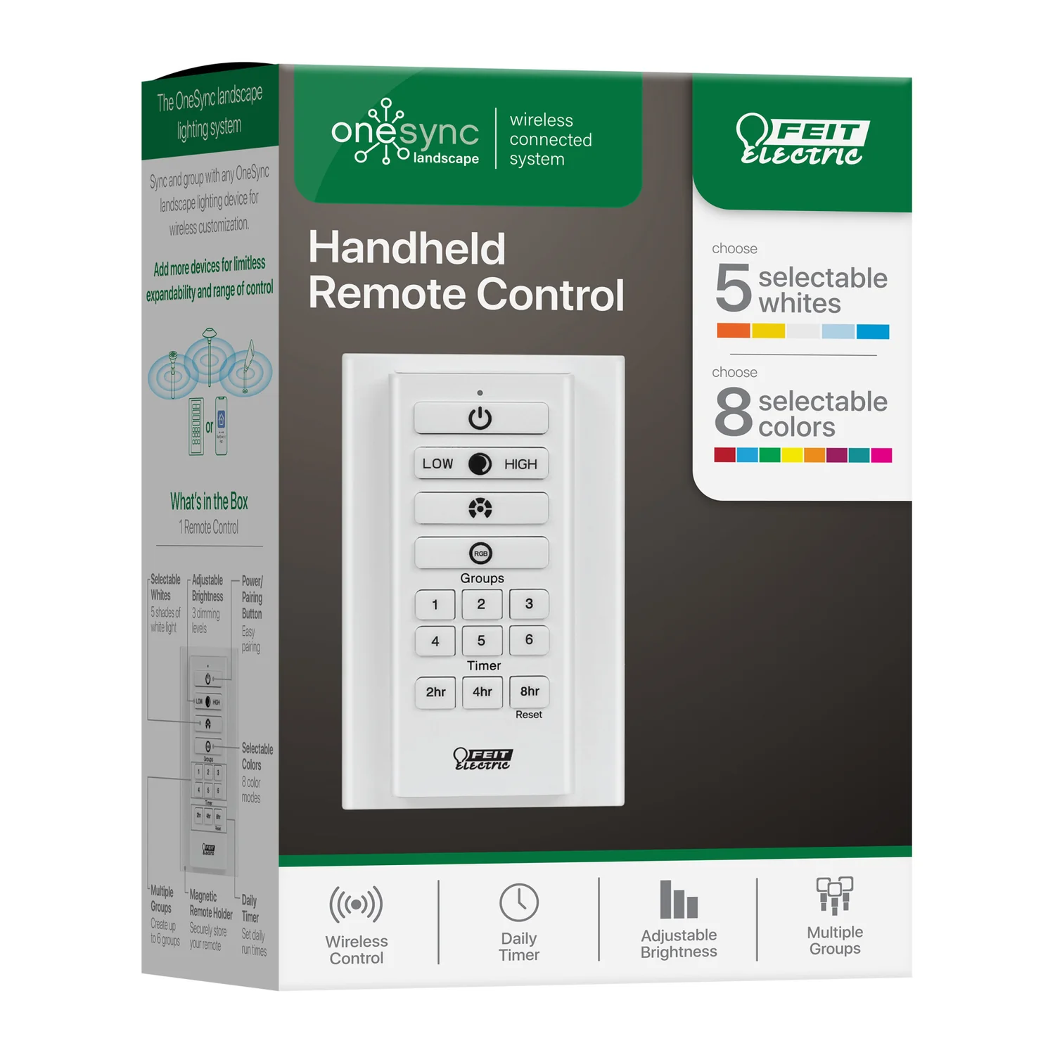Feit Electric SYNC/REMOTE Handheld Remote Control, 100 ft, White - 2