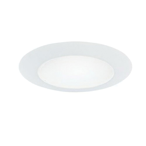 70PS Recessed Lighting Trim, 6 in Dia Recessed Can, Glass Lens, Polymer Body, White