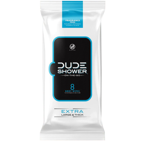 QDS-FP-08 Shower Wipes, White 8ct.