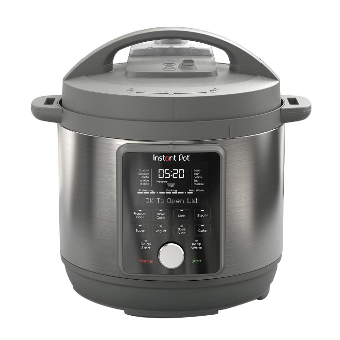 Instant Duo Plus Series 112-0169-01 Multi-Use Pressure Cooker with Whisper Quiet Steam Release, 6 qt, 1000 W, 13.43 in L - 1