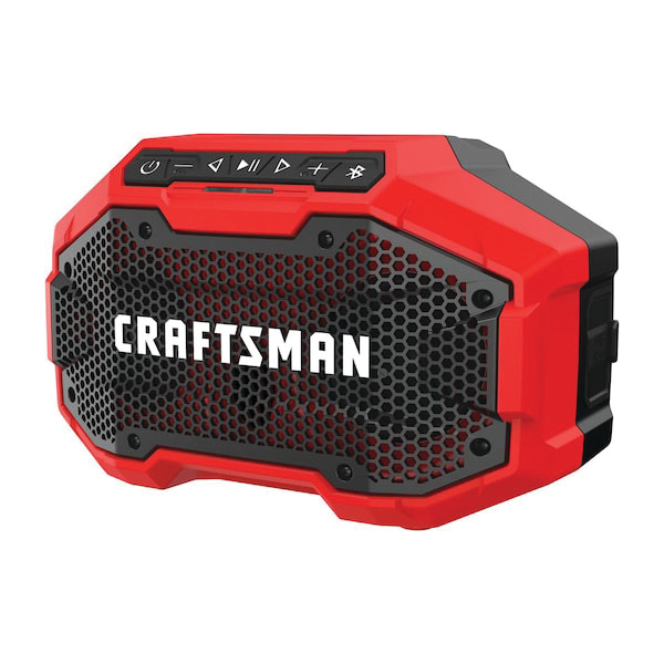 Cordless Bluetooth Speaker, Craftsman, 100 ft Wireless Range, Red - 3