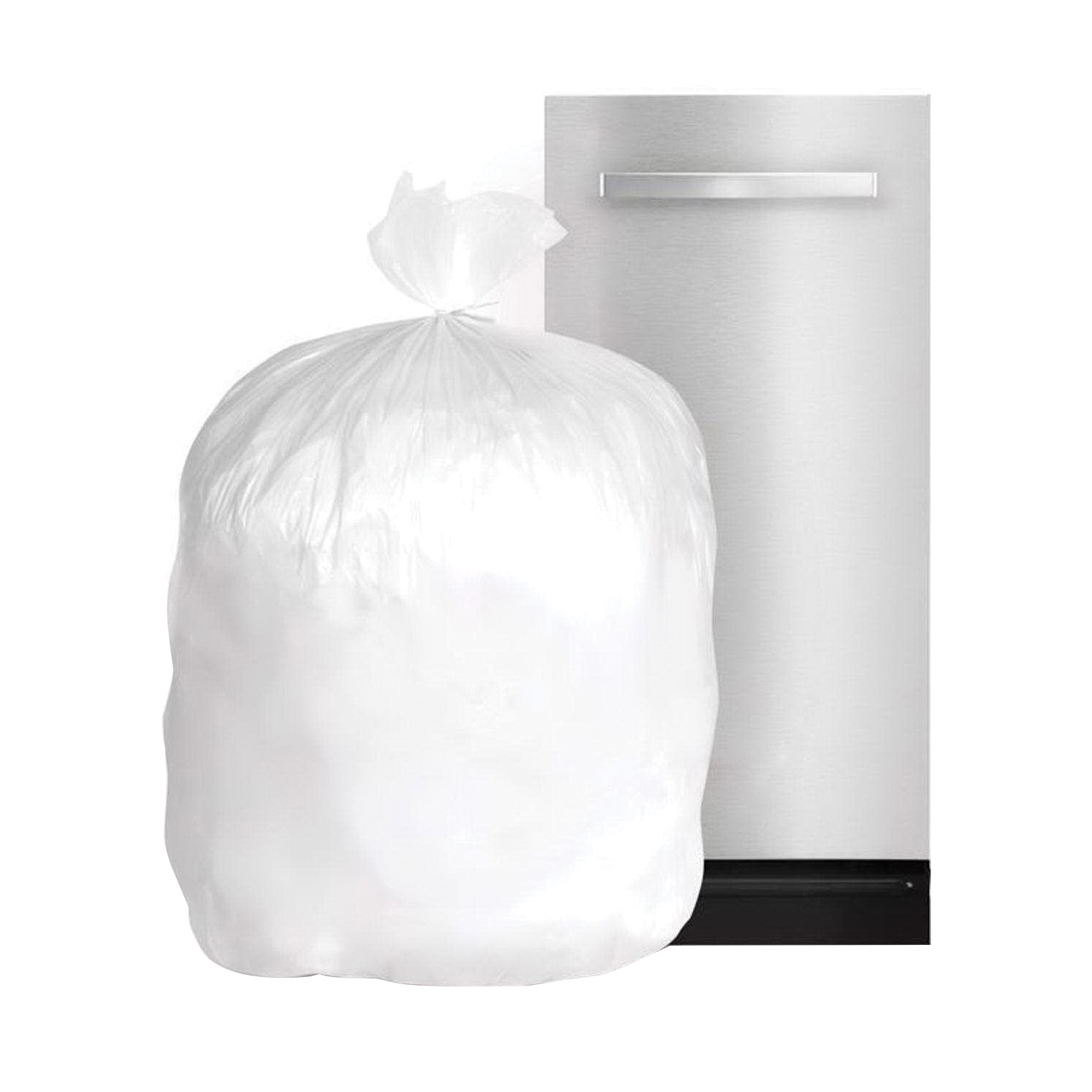Ace Compactor Bag, Behrens, 18 gal, Plastic, White, 2 ft 1-3/4 in L, 2 ft 10 in W - 2