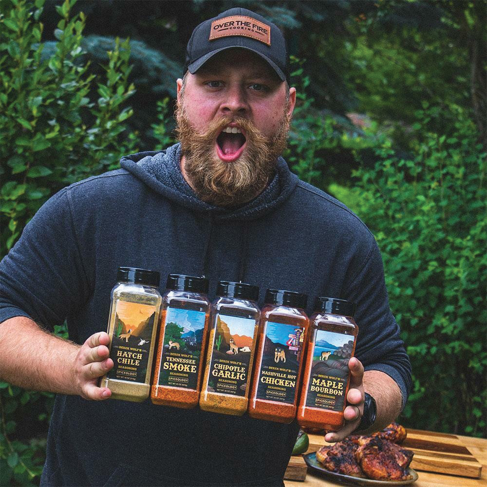 Derek Wolf BBQ Rub, Spiceology, Tennessee Smoke, 4.1 oz Jar - 4