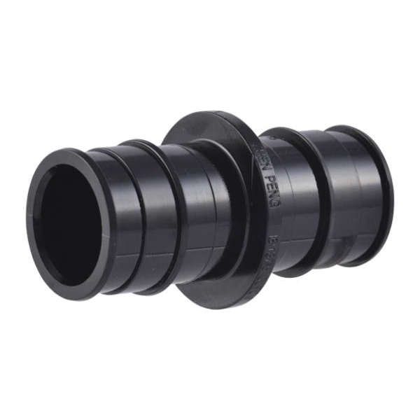 UA020A5 Expansion Coupling, 1 in, Barb, Polymer, Black, 80, 100, 160 psi Pressure