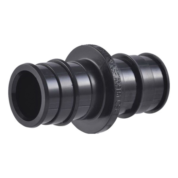 UA016A5 Expansion Coupling, 3/4 in, Barb, Polymer, Black, 80, 100, 160 psi Pressure