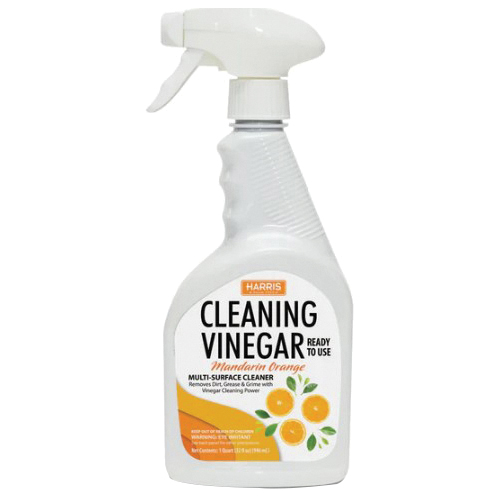 O-32RTU Multi-Surface Cleaner, 32 fl-oz, Liquid, Vinegar Mandarin Orange, Clear
