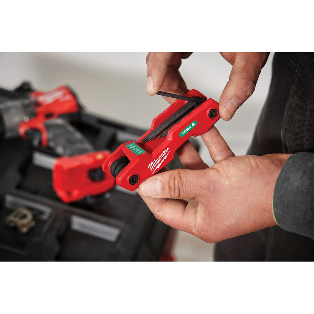 Milwaukee 48-22-2184 Folding Hex Key Set, Aluminum/Steel, Black Oxide - 5