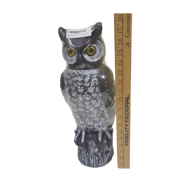 Natural Enemy Scarecrow, Dalen, Rotating Head Owl, Repels: Birds, Rabbits, Raccoons, Squirrels - 3