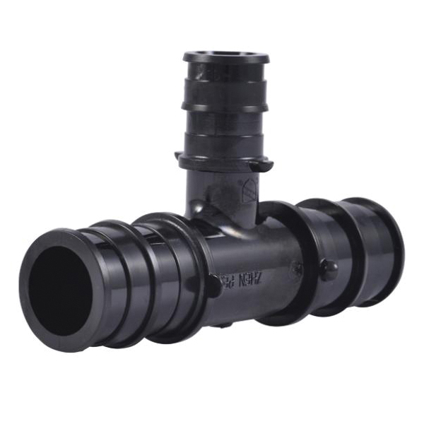 UA362A5 Expansion Reducing Tee, 1/2 in, Barb, Polysulfone, Black, 160 psi Pressure