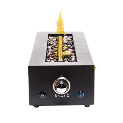 Ukiah Cascade Series TK-1028-CSCP Tabletop Gas Fire Pit, 28 in OAW, 6 in OAD, 8 in OAH, Rectangular, Propane, Steel - 3