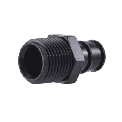 UA134A5 Expansion Reducing Coupling, 3/4 in, Barb, Plastic, Black, 80, 100, 160 psi Pressure