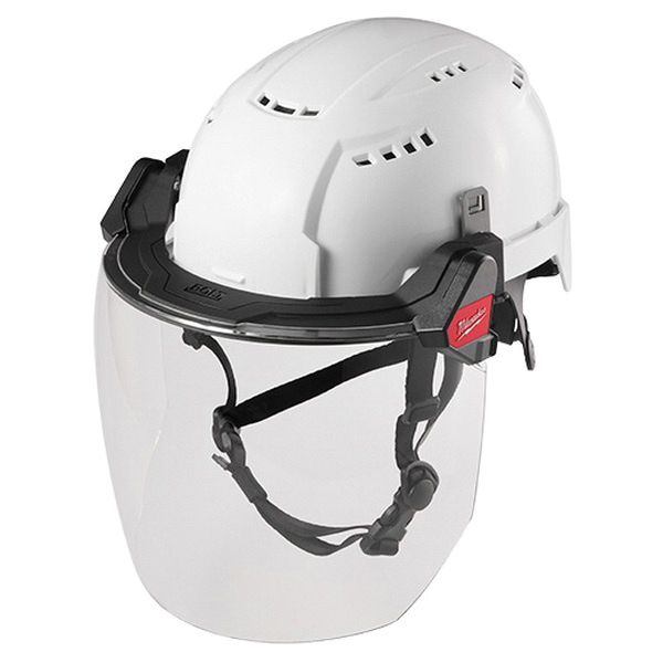 Milwaukee BOLT 48-73-1420 Full Face Shield, 10 in W Visor, 9-1/2 in H Visor, 0.06 in Thick Visor, Clear Visor - 2