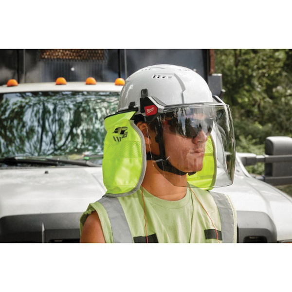 Milwaukee BOLT 48-73-1420 Full Face Shield, 10 in W Visor, 9-1/2 in H Visor, 0.06 in Thick Visor, Clear Visor - 3