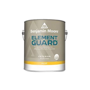 Element Guard 076301-004 Acrylic Paint, Flat Sheen, White, 1 qt, 300 to 400 sq-ft/qt Coverage Area