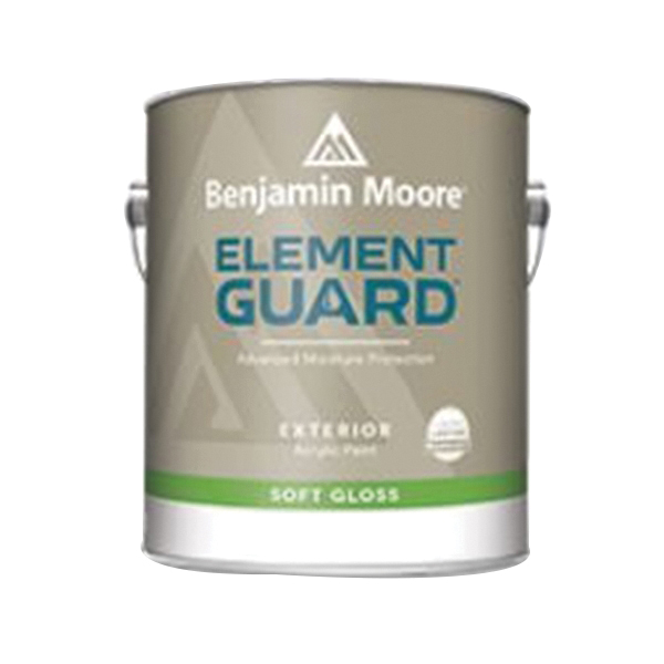 Element Guard 07651X-001 Acrylic Paint, 1X Base, Soft Gloss Sheen, 1 gal, 300 to 400 sq-ft/gal Coverage Area