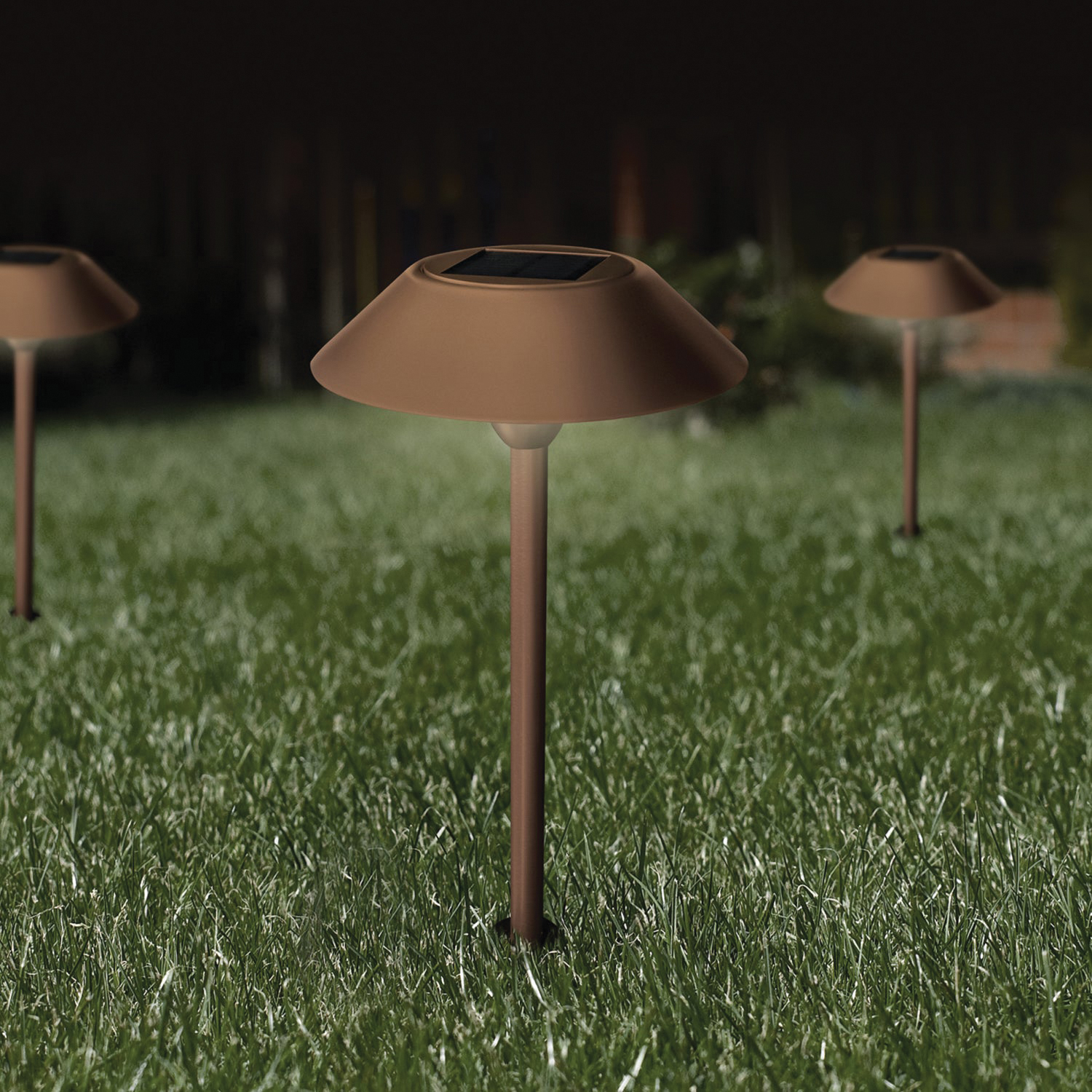 Feit Electric PATH/SYNC/SOL/BZ/RP Landscape Pathway Light, LED Lamp, Aluminum Fixture, Bronze, 1/PK - 4