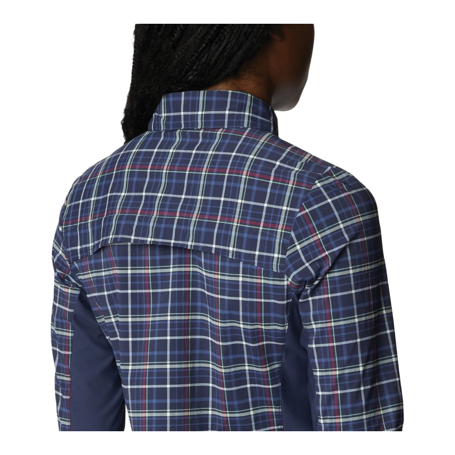 Columbia Claudia Ridge Series 2012471-468-XS Shirt, Lightweight, XS, Standard, Elastane/Nylon, Nocturnal, Long Sleeve - 4