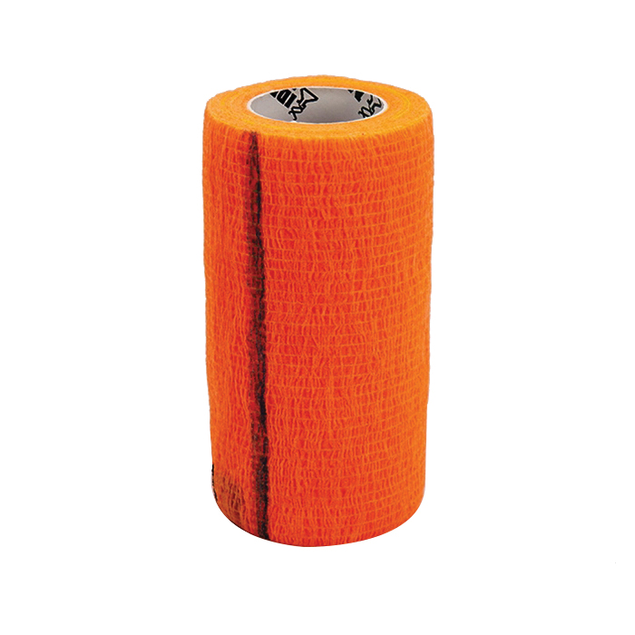 SyrFlex Series TA3400OR-E Cohesive Flexible Bandage, 5 yd L, 4 in W, Orange