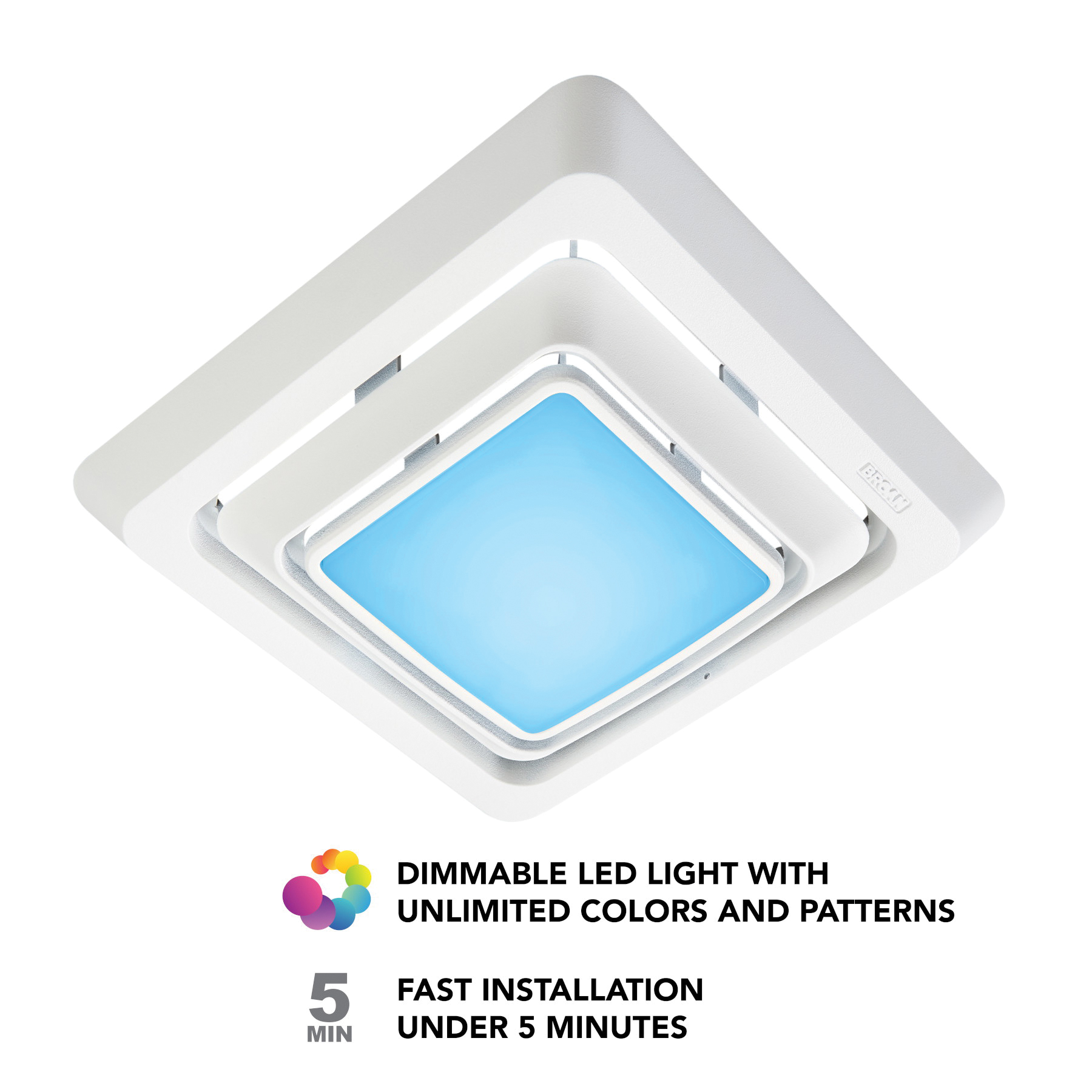 Broan ChromaComfort FG600RGB LED Grille Upgrade, Plastic - 2
