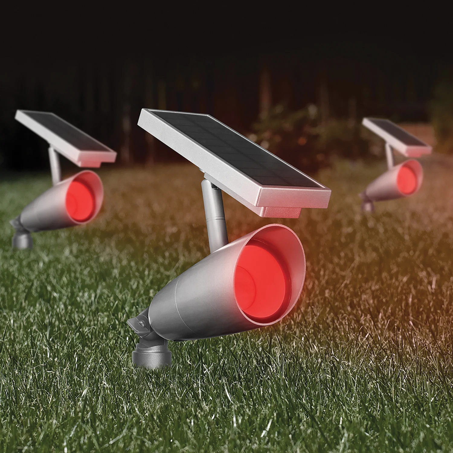 OneSync LED Landscape Solar Spotlight, Feit Electric, 100 Lumens Aluminum Fixture, Nickel Finish - 5