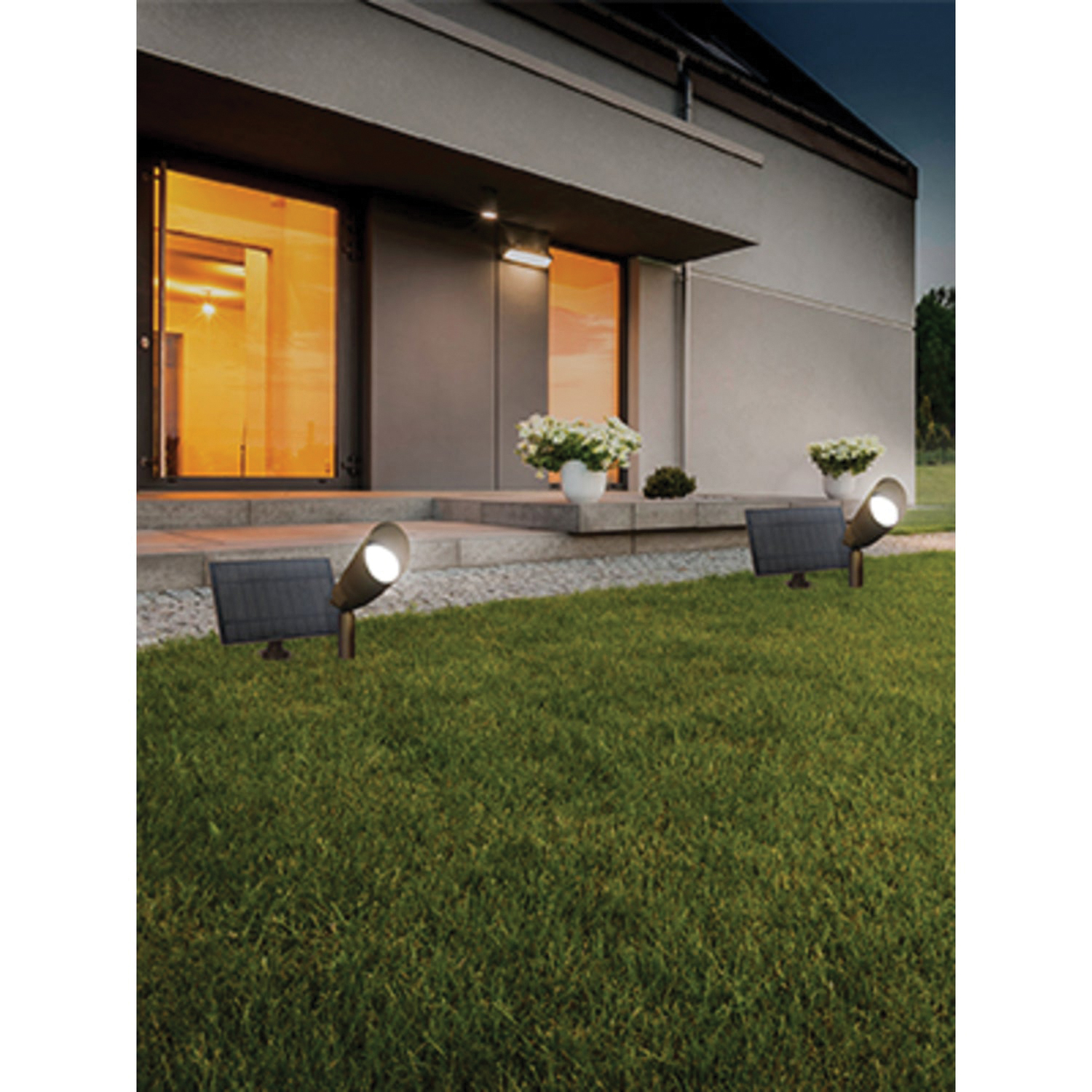 Feit Electric SPOT/PANEL/SYNC/RP Landscape High-Output Light, LED Lamp, Aluminum Fixture, Bronze, 1/PK - 3
