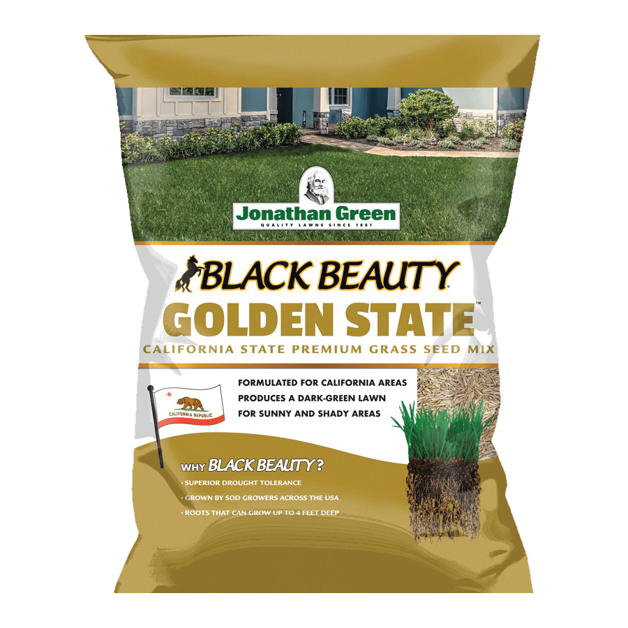 Jonathan Green Black Beauty Golden State Series 10700 Premium Grass Seed Mix, 3 lb Bag - 3