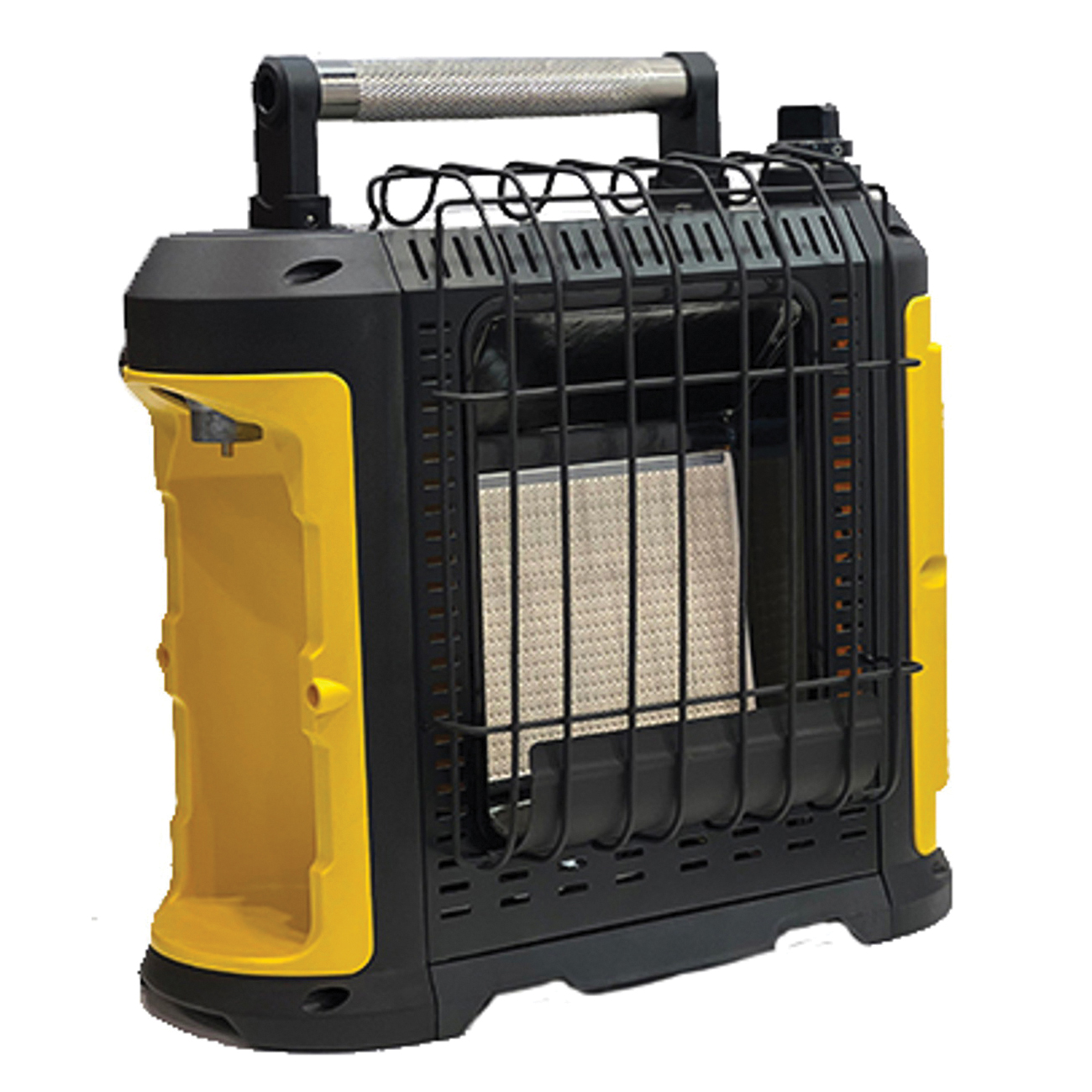 Comfort Gear PPH10 Portable Heater, 15.35 in W, 15.51 in H, 10,000 Btu Heating, Propane, Black/Yellow