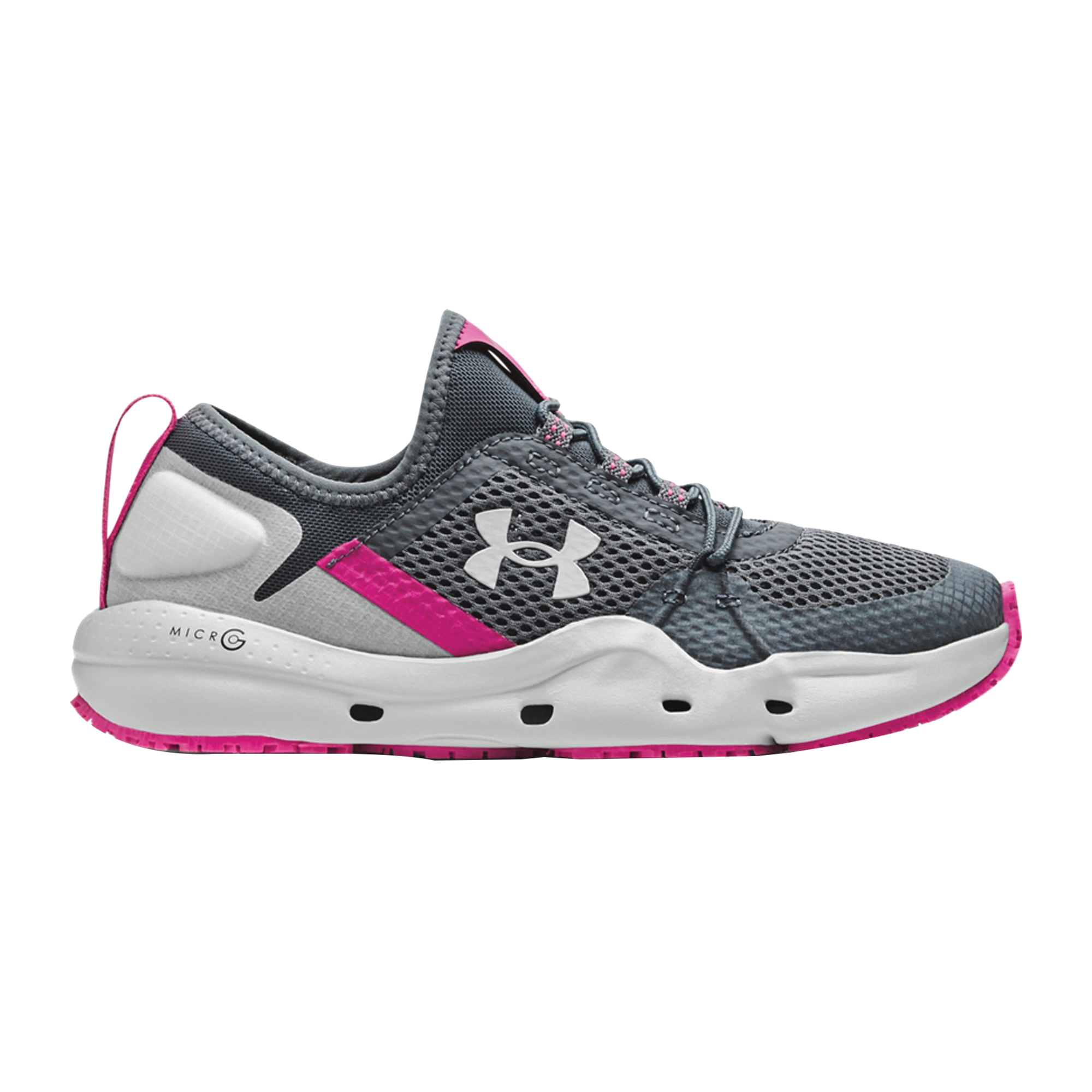 Under Armour Kilchis Series 3023740-103-8 Fishing Shoes, 8, Gravel/Gray Mist, Synthetic Leather, Lace-Up - 1