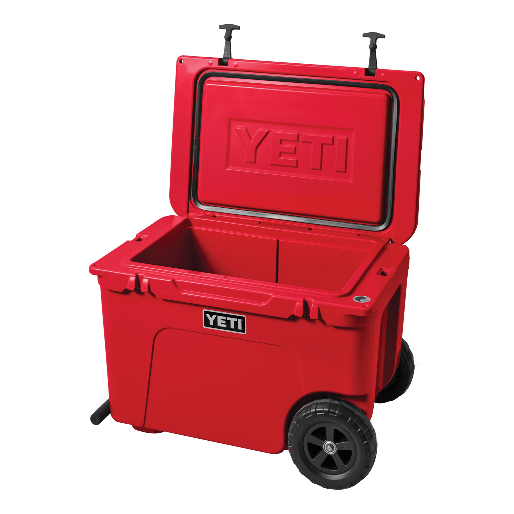 YETI®️ Tundra Haul Wheeled Cooler in Knockerball Red