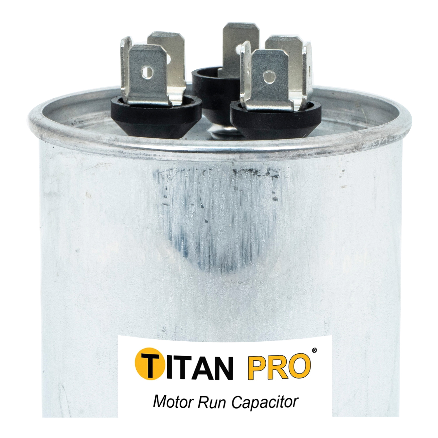 Motor Run Capacitor, Titan Pro, 60+7.5 uF, 440/370 V, Standard Blade Terminal - 3