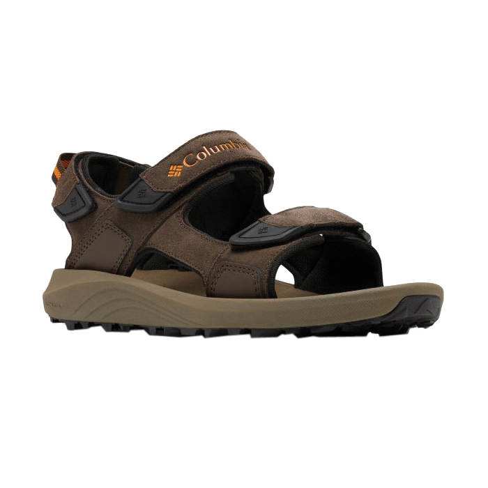 Columbia Trailstorm Series 1987221-231-8 Hiker Sandals, 8, Three-Strap, Cordovan/Gold Amber, Suede/Synthetic Leather - 2