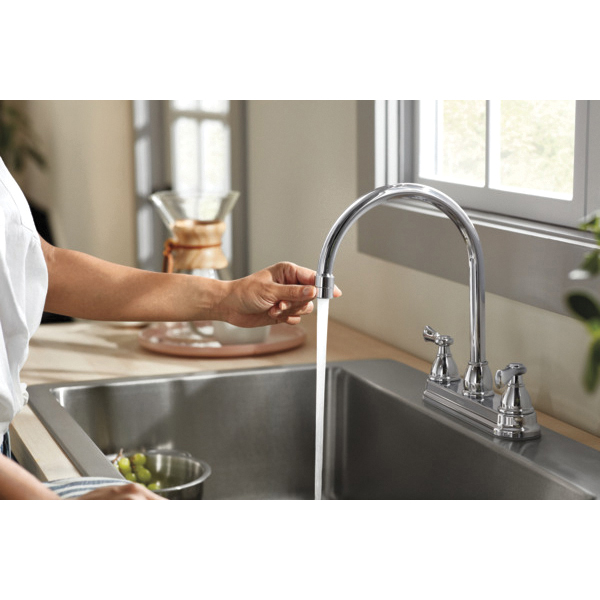 Elmhurst Kitchen Faucet, Peerless, 2-Handle, Chrome - 3