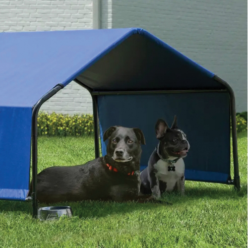 Pet Shelter, Shelterlogic, 4 ft x 4 ft, 3 ft H, 600D Blue Polyester Roof - 2
