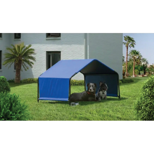 Pet Shelter, Shelterlogic, 4 ft x 4 ft, 3 ft H, 600D Blue Polyester Roof - 4