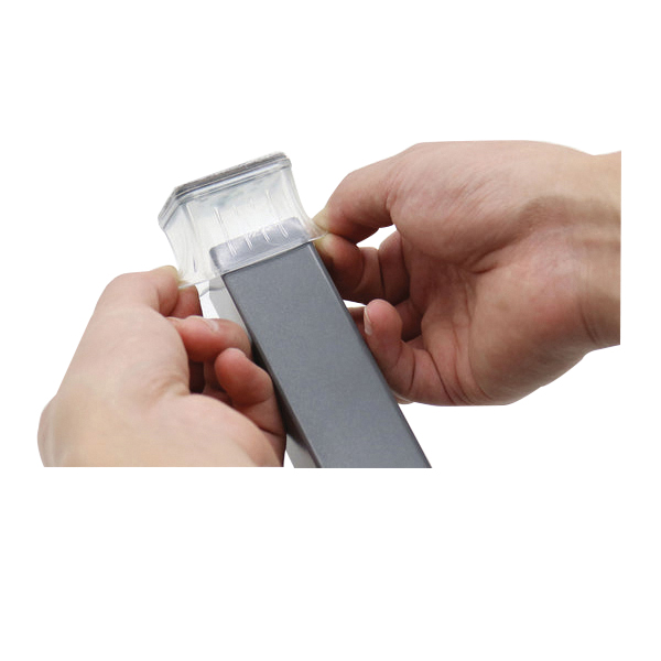 Magic Sliders 24137 Leg Tip, Round, TPE, Clear, 7 in L, 4-3/4 in W, 1-1/4 in H - 3