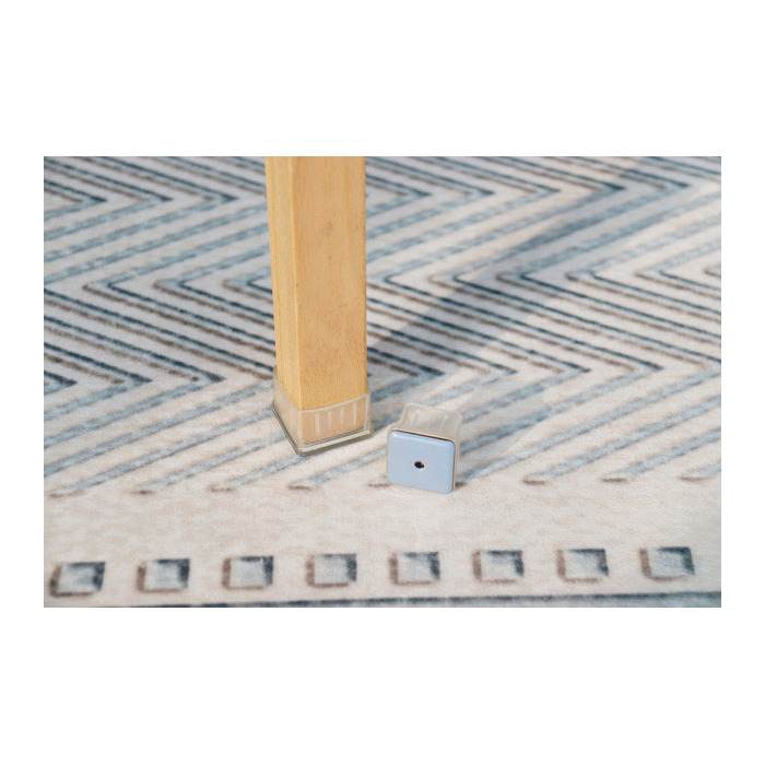 Magic Sliders 24137 Leg Tip, Round, TPE, Clear, 7 in L, 4-3/4 in W, 1-1/4 in H - 4