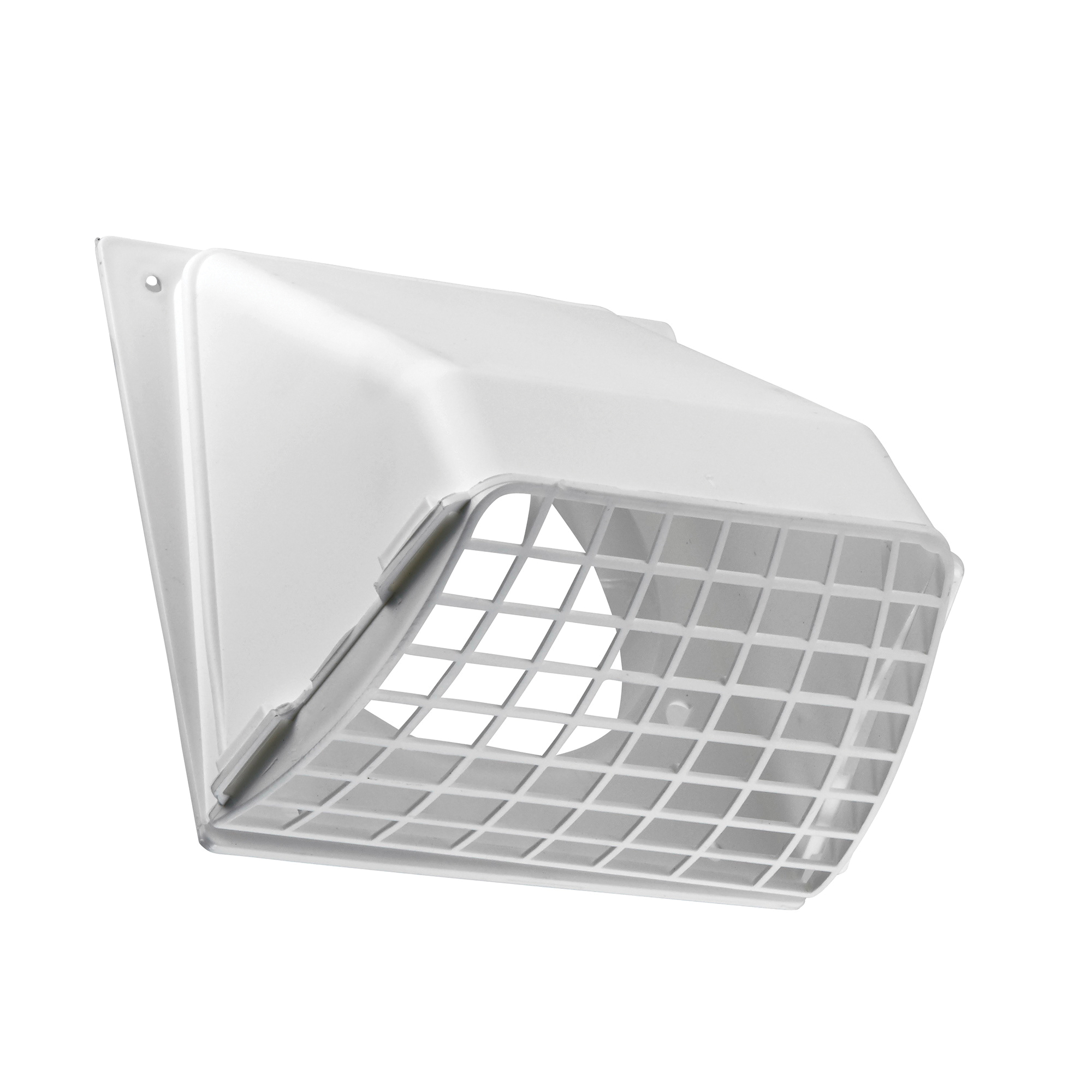 1471W Hood Vent, 4 in Duct, Plastic Hood, White Hood