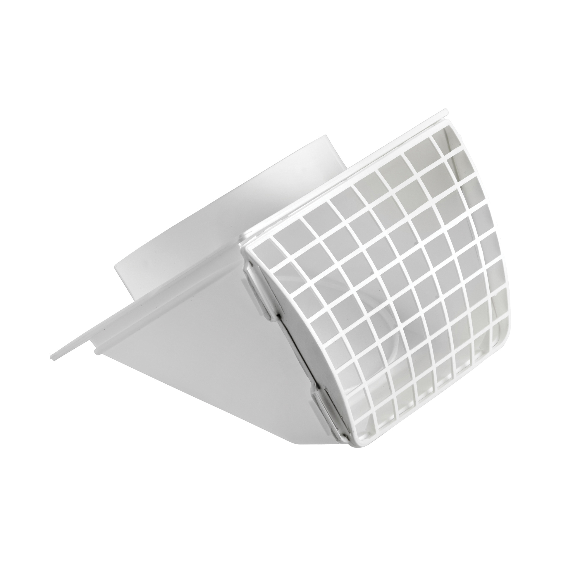 Lambro 1471W Hood Vent, 4 in Duct, Plastic Hood, White Hood