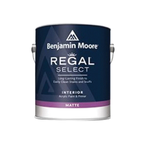 Regal Select N54801-004 Acrylic Paint, Matte Sheen, White, 1 qt, 400 to 450 sq-ft Coverage Area