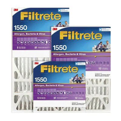 NDP00-4IN-2 Air Filter, 16 in L, 20 in W, 12 MERV, 1550 MPR, Cardboard Frame, 90 Day