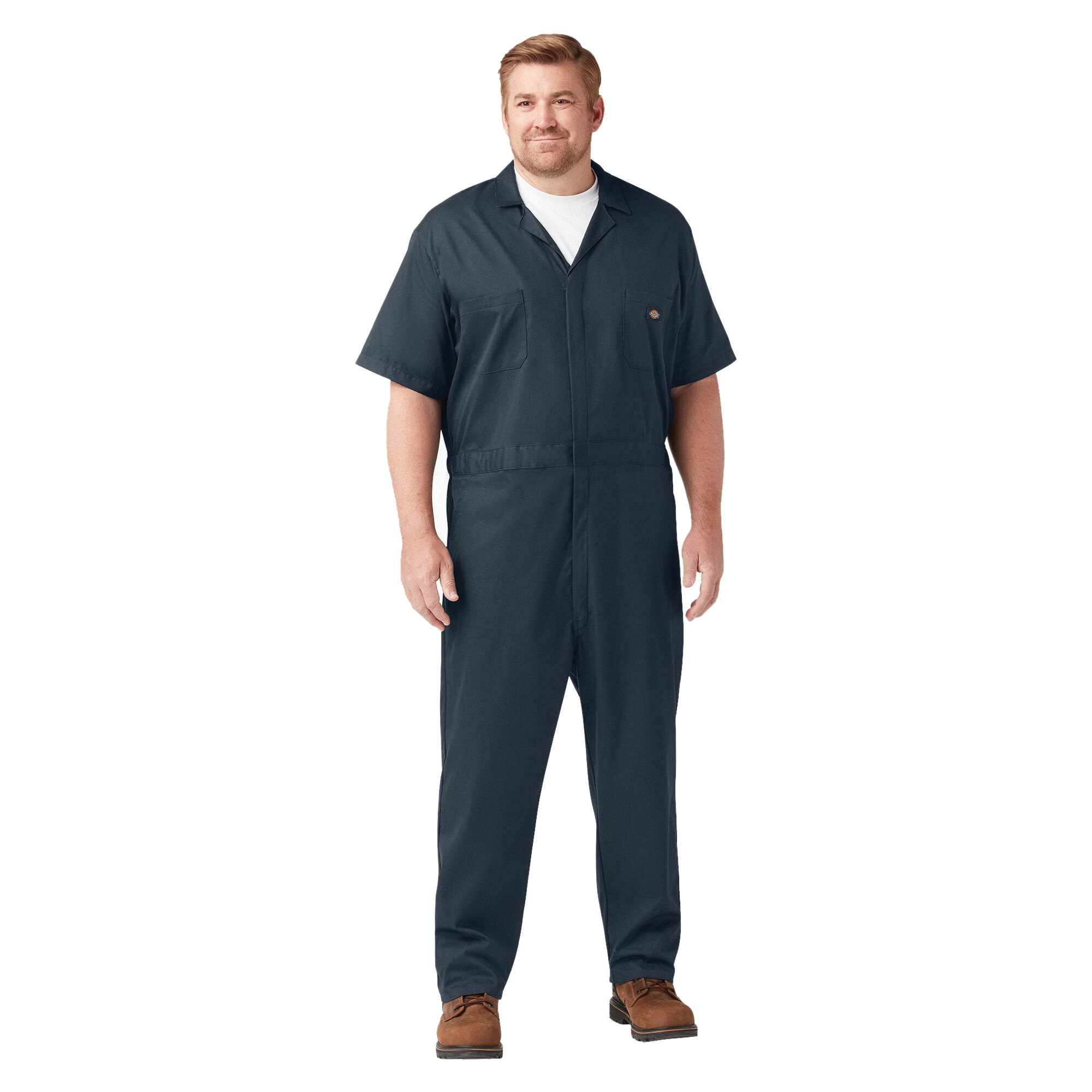 Dickies FLEX Series 33274-DN-M-S Coveralls, Breathable, M, 38 to 41 in Chest, 32 to 35 in Waist, Cotton/Polyester