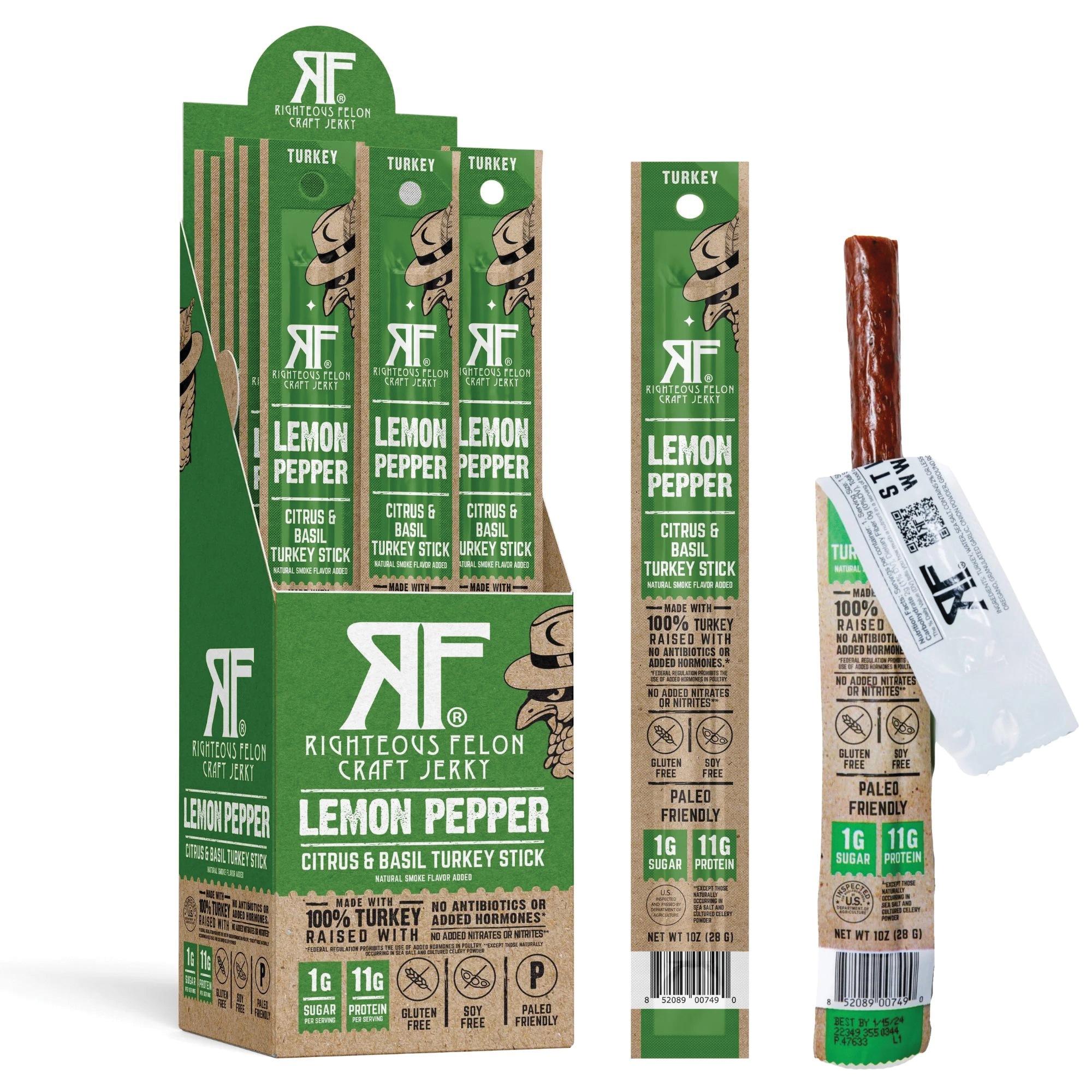 Righteous Felon Craft Jerky STICKLB