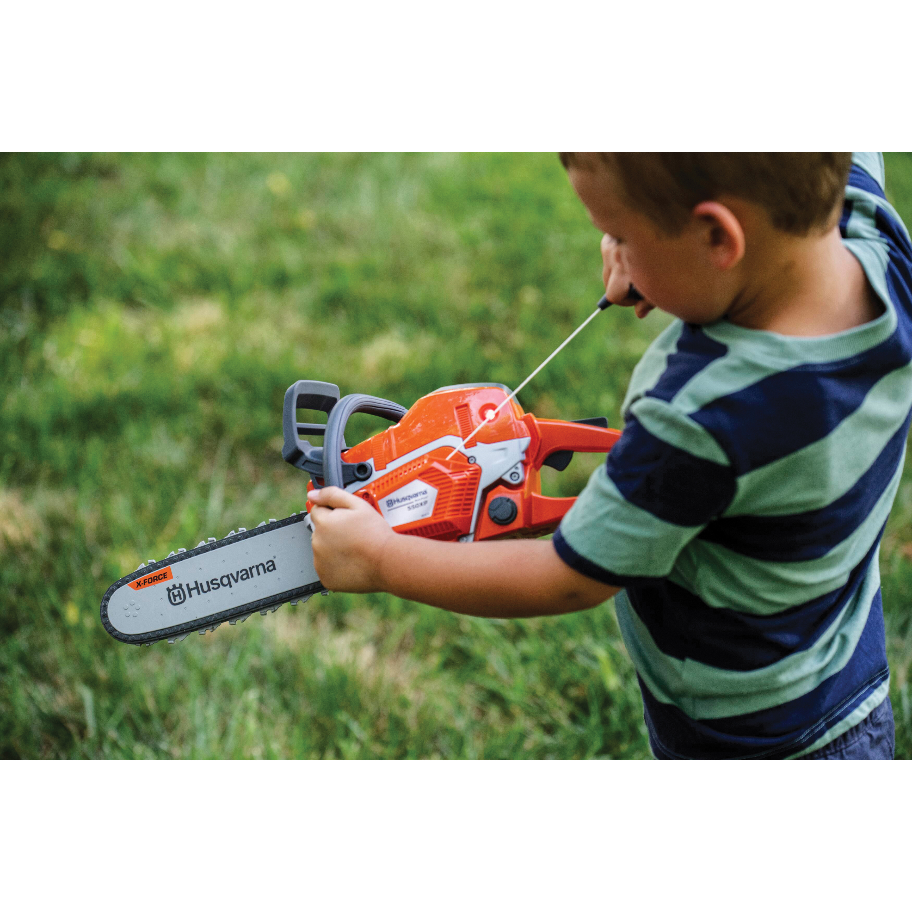 Husqvarna 599608702 Chainsaw Toy, 3 years