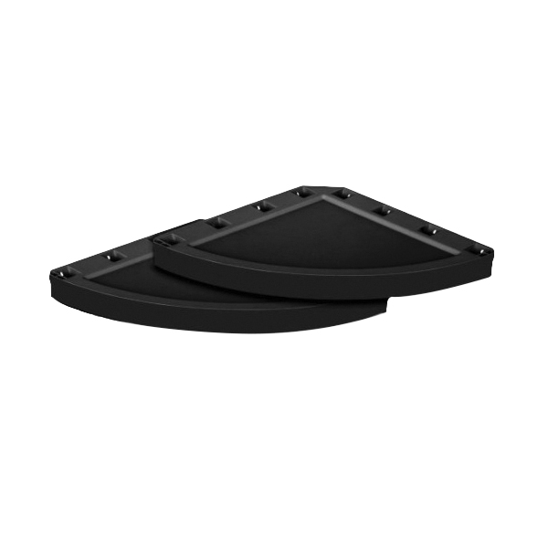 BMSC2BK Corner Shelf, Resin, Black